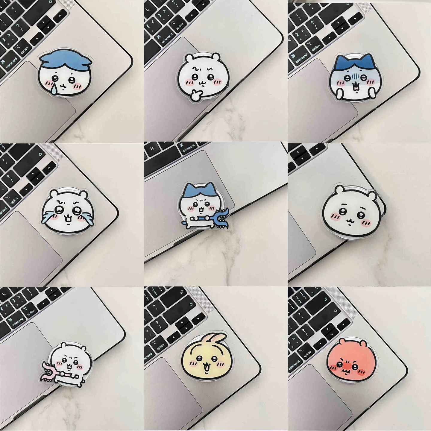 Support de téléphone portable jiyi adapté à divers téléphones mobiles, support magnétique de dessin animé Hachiware Usagi pour bureau, MagSafe, cadeau