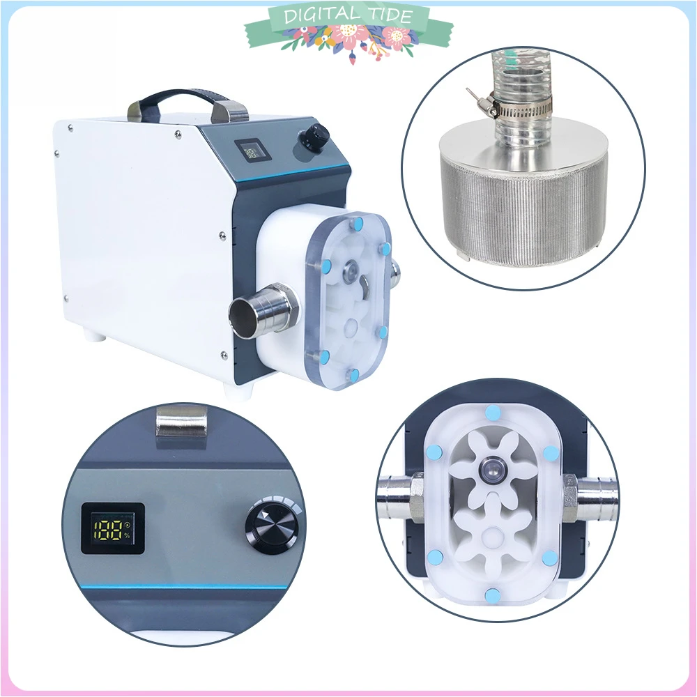 

HFP-1 Electric Honey Filling Machine Impurities Automatic Strainer Viscous Liquid Filter Delivery Pump Portable Apiculture Tools