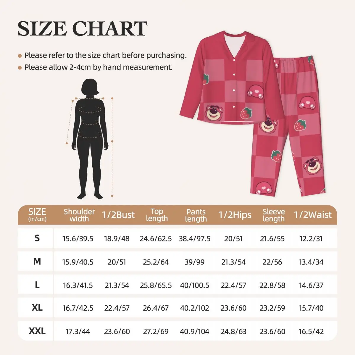 Lots-o'-Huggin' Bear Women's Pajamas Set Button Down Pajama 2 Piece Suit Pyjama Femme Nightwear Loungewear