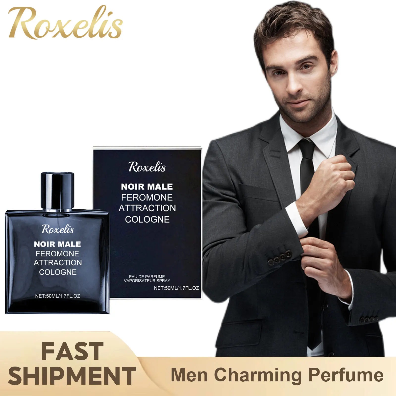 Perfume encantador duradouro, feromônio aprimorado, fragrância fresca, atmosfera de namoro, sexy, atraente, aumenta a confiança, perfume diário masculino