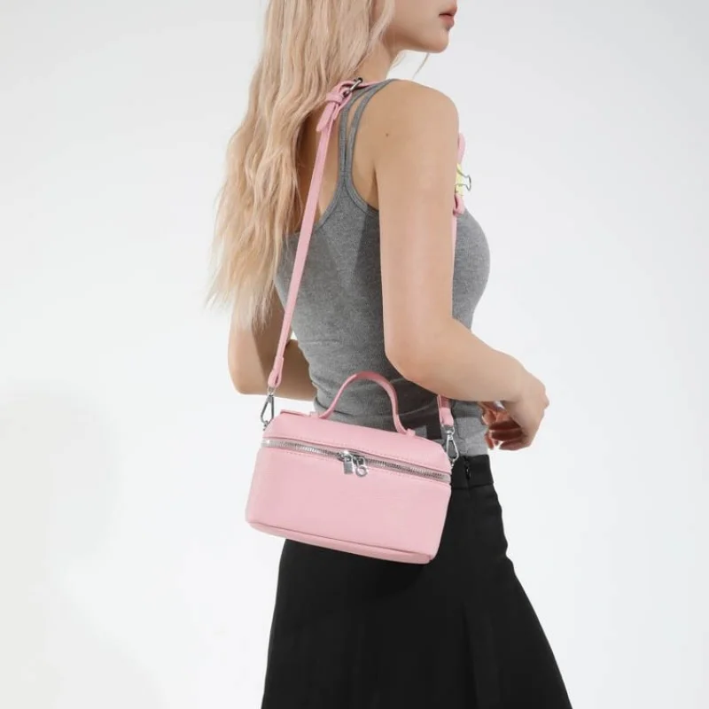 

Anti-Theft Leather Messenger Bag - RFID Blocking Women's Crossbody With Hidden Compartments, Travel Security Purse