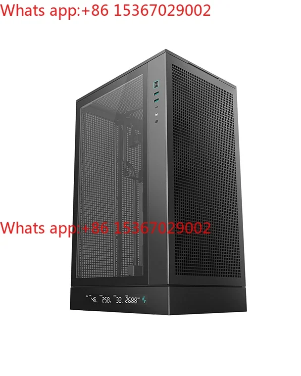 Deepcool Case CH270 Digital Case Support Mini-ITX/M-ATX Motherboard with a Status Digital Screen for Gaming