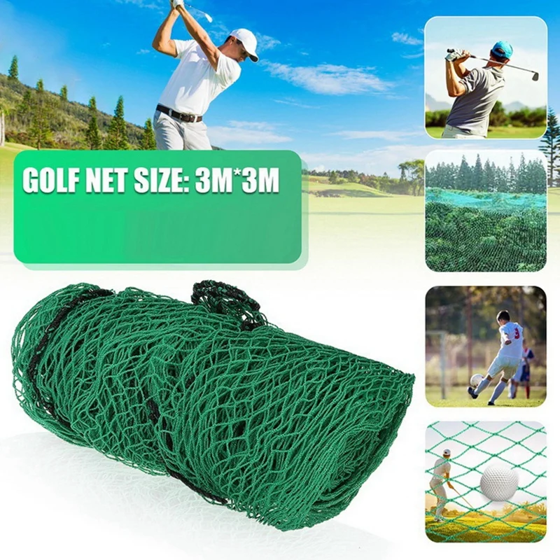 Golf Practice Net Heavy Duty Netting Rope Border Sports Barrier Training Mesh Golf Training Accessories