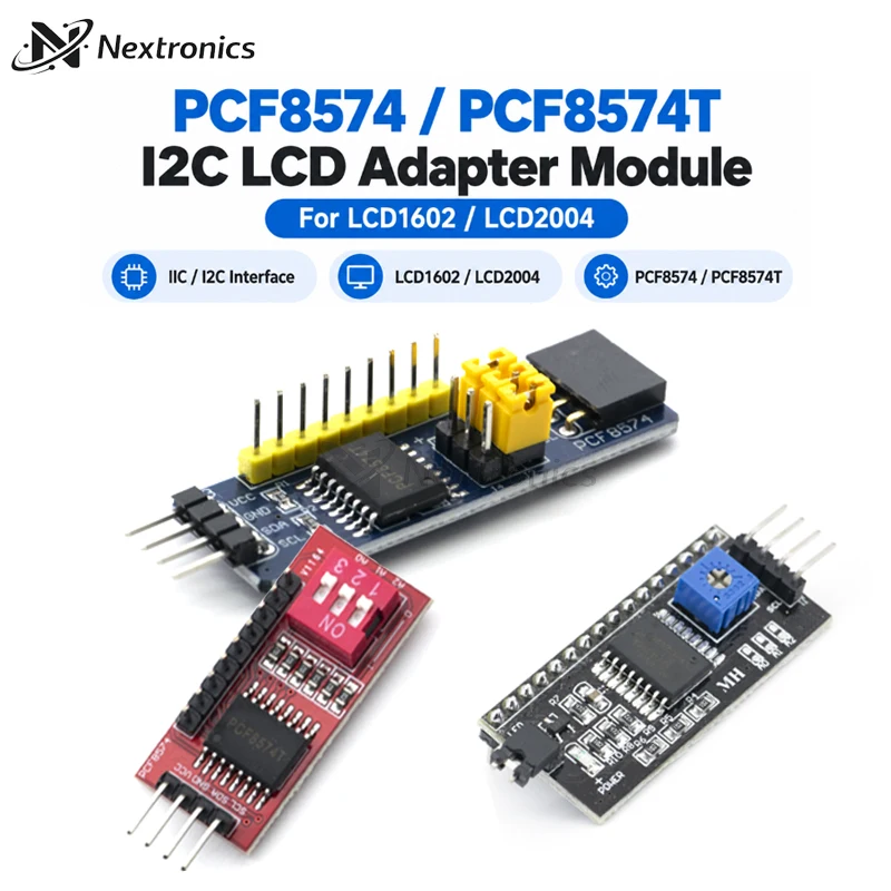 1/3/5/10PCS PCF8574 PCF8574T IO Expansion Board IIC I2C TWI LCD1602 LCD2004 Serial Interface Adapter Converter Module