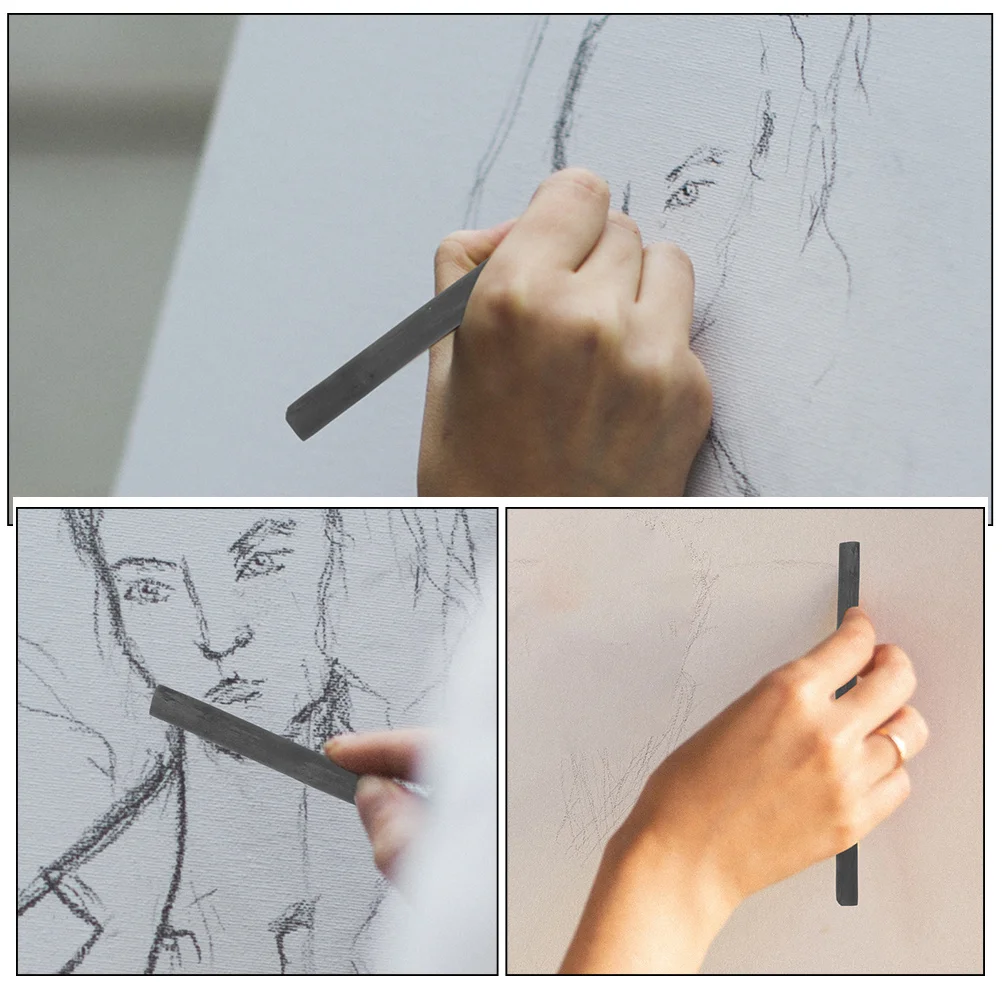 

25Pcs Sketching Charcoal Sticks Professional Artist Durable Compressed Charcoal for Painting Drawing Shading Hobbyist Pencils