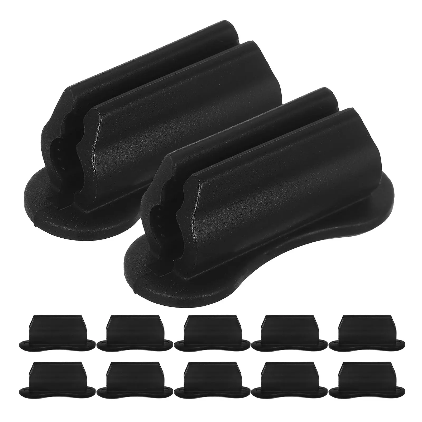 12Pcs Silicone Pencil Holder Desk Organizer Multi-Functional Pen Marker Stand Adhesive for Office School Home Marker Organizer