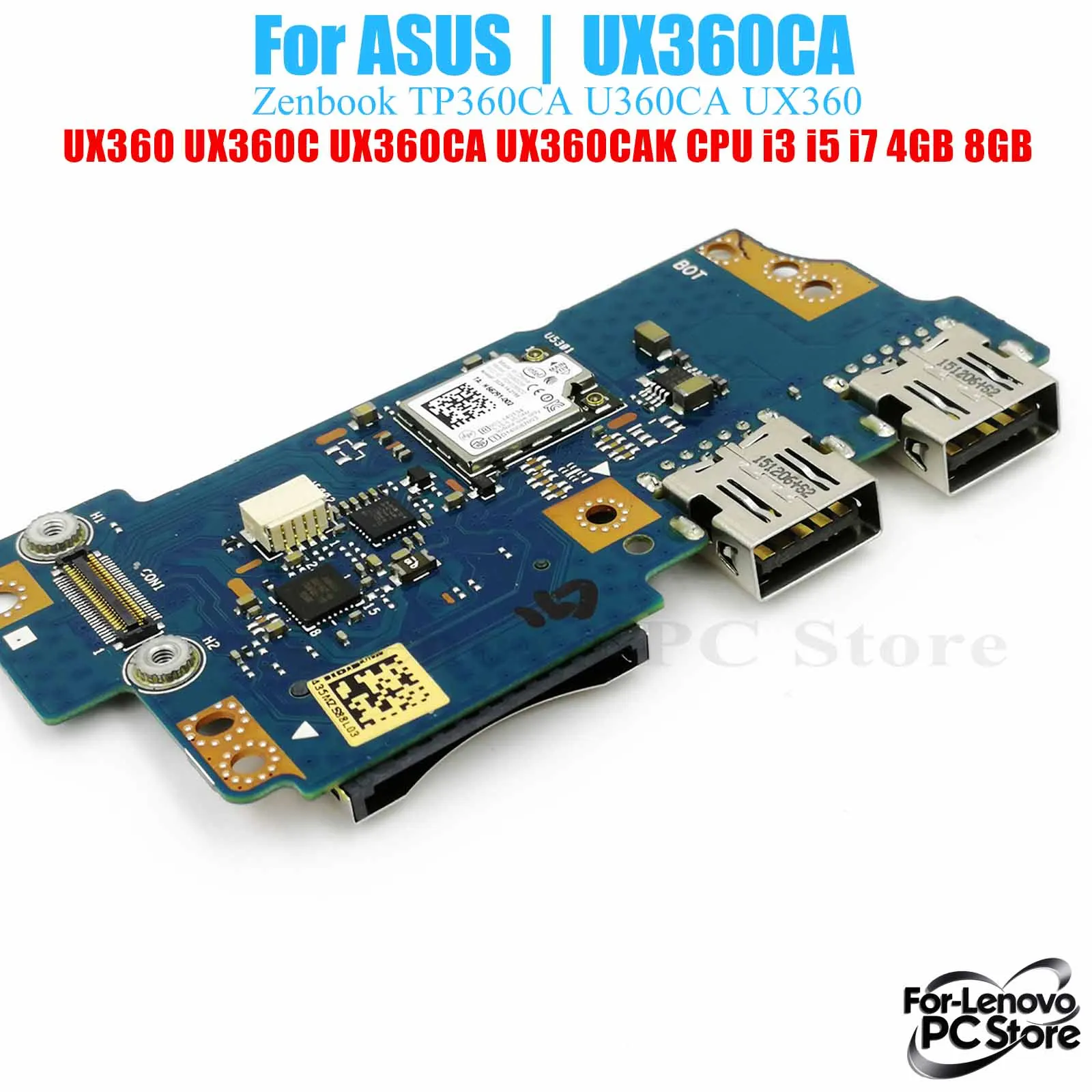 

UX360CA For ASUS Zenbook TP360CA U360CA UX360 UX360C UX360CA UX360CAK​ UX360CA Mainboard Laptop Mainboard