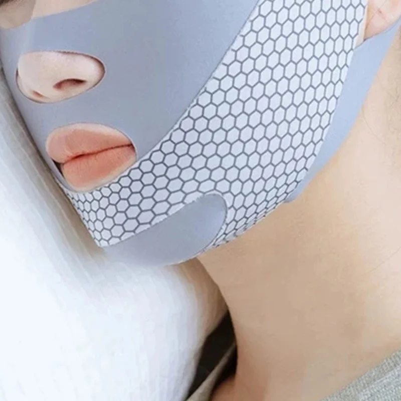Relaxation Shape Lift Reduce Double Chin Face Thining Band Massage Face Lift with Sleep Face V Shaper Facial Slimming Bandag