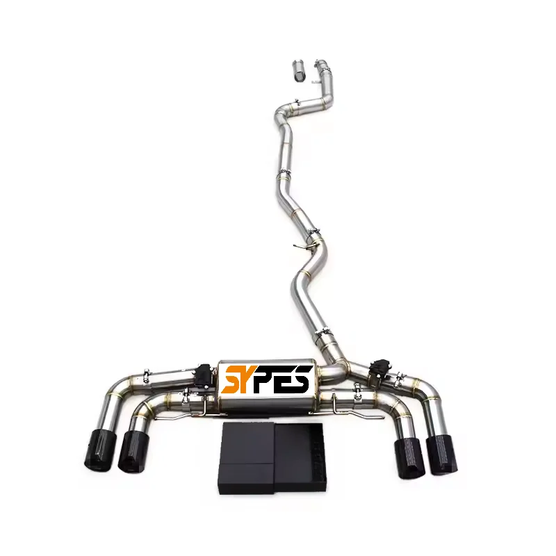 

For BMW G20 M240i M340i G22 8 Cat Back Valve Muffler Exhaust Pipe Stainless Steel SYPES Automotive Valve Exhaust