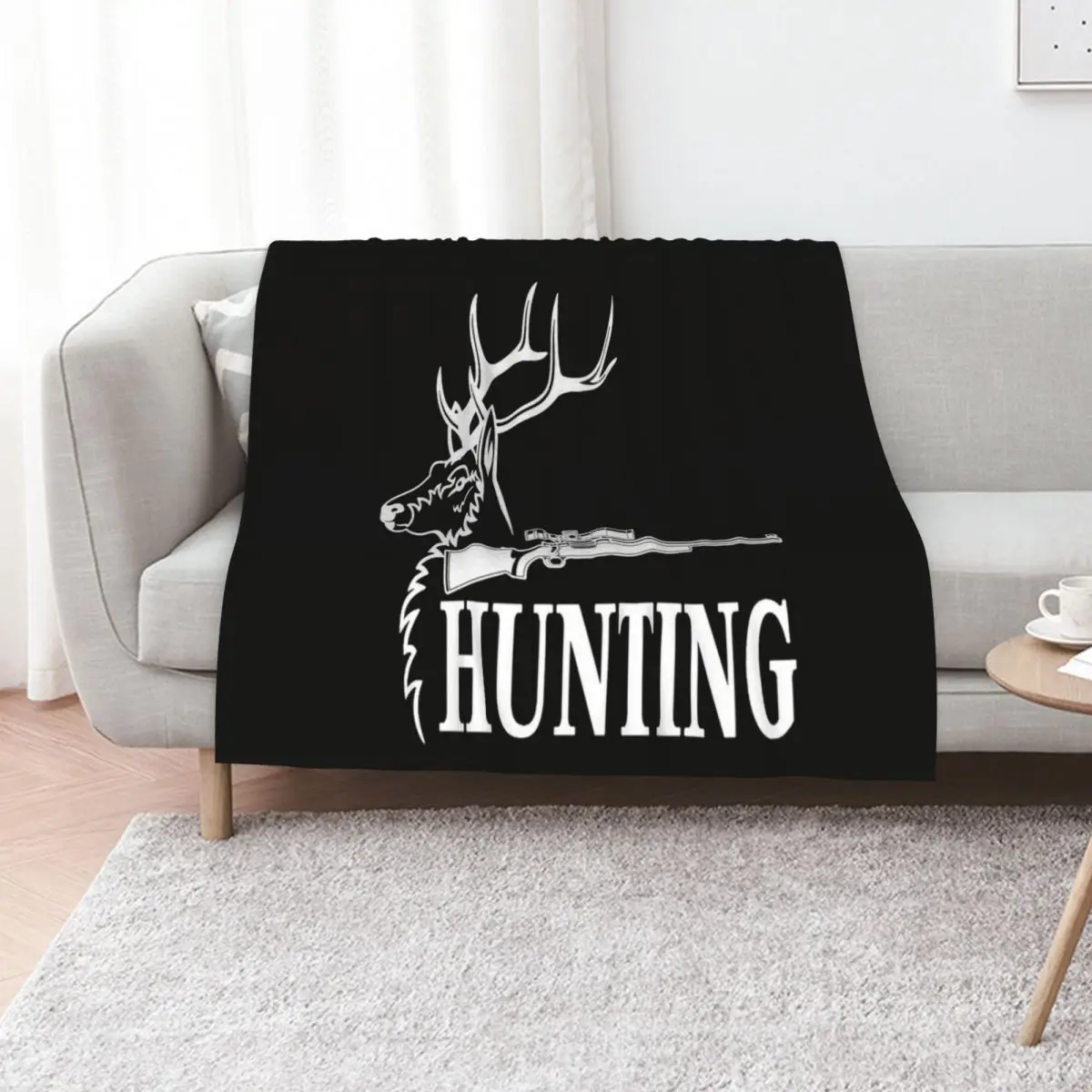 deer hunting Throw Blanket Soft Big Sleeping Bag Custom Beach warm for winter For Sofa Thin Blankets