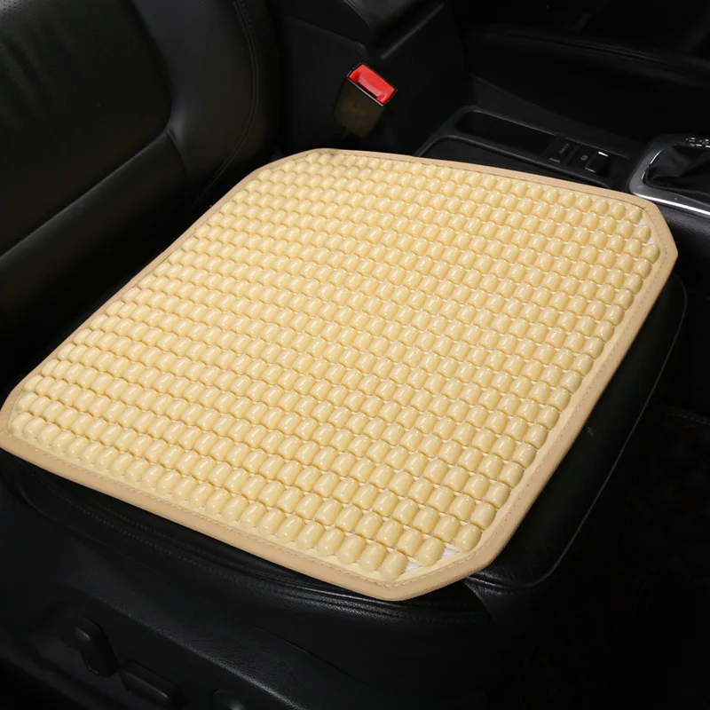 Universal Summer Car Seat Cool Cushion PVC Beaded Massage Automobile Chair Cover With Soft Waist Mat Breathable Durable 1PCS