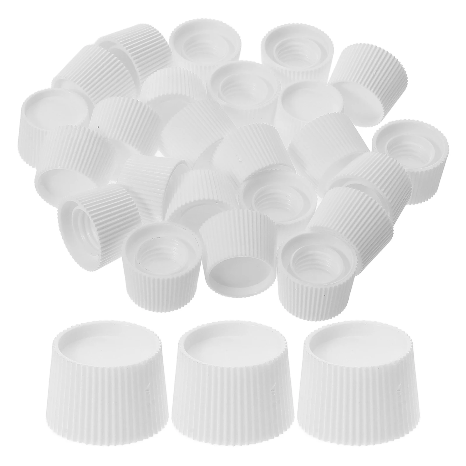 

100pcs Toothpaste Cap Fine Lines White Plastic Lids Screw-in Plug Cover Bulk Tops Easy Install Durable Home Supplies