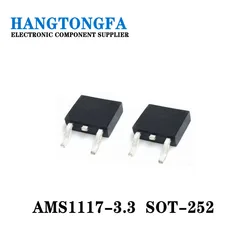 20pcs AMS1117-3.3 SOT-252 AMS1117 1117 3.3V 1A Voltage Regulator NEW IN STOCK