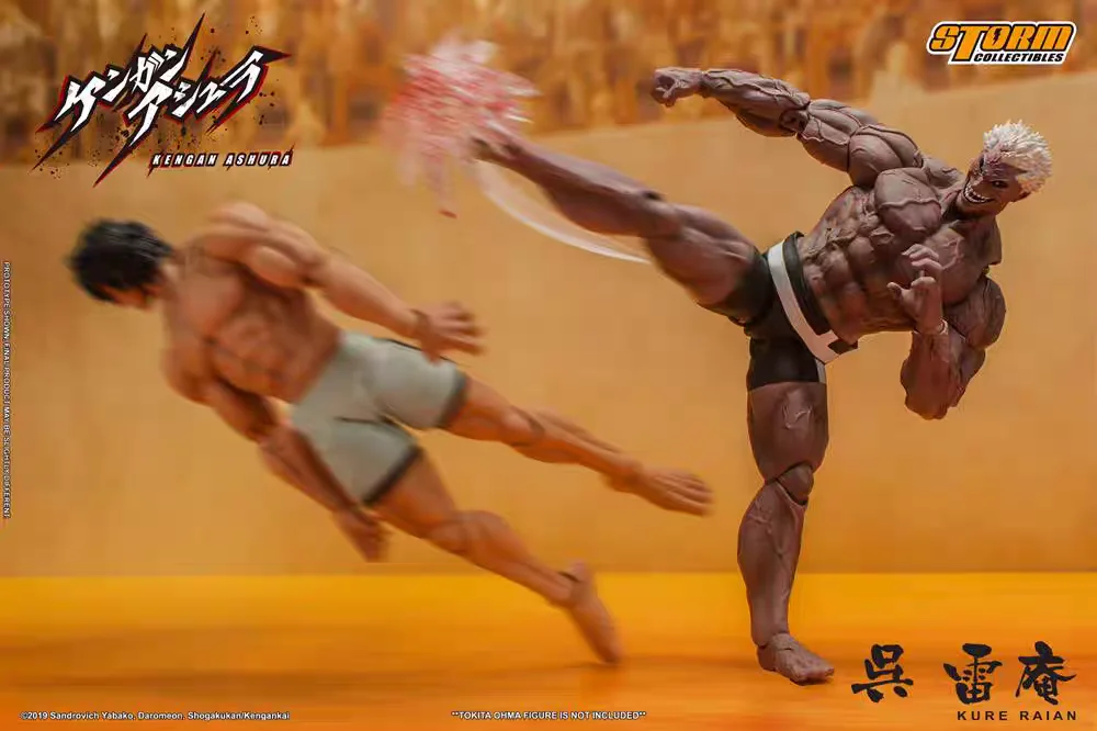 

Kengan Ashura Tokita Ohma Vs Kure Raian Action Figure Set Articulated Pvc Gk Model Collection Toy Gift For Fans
