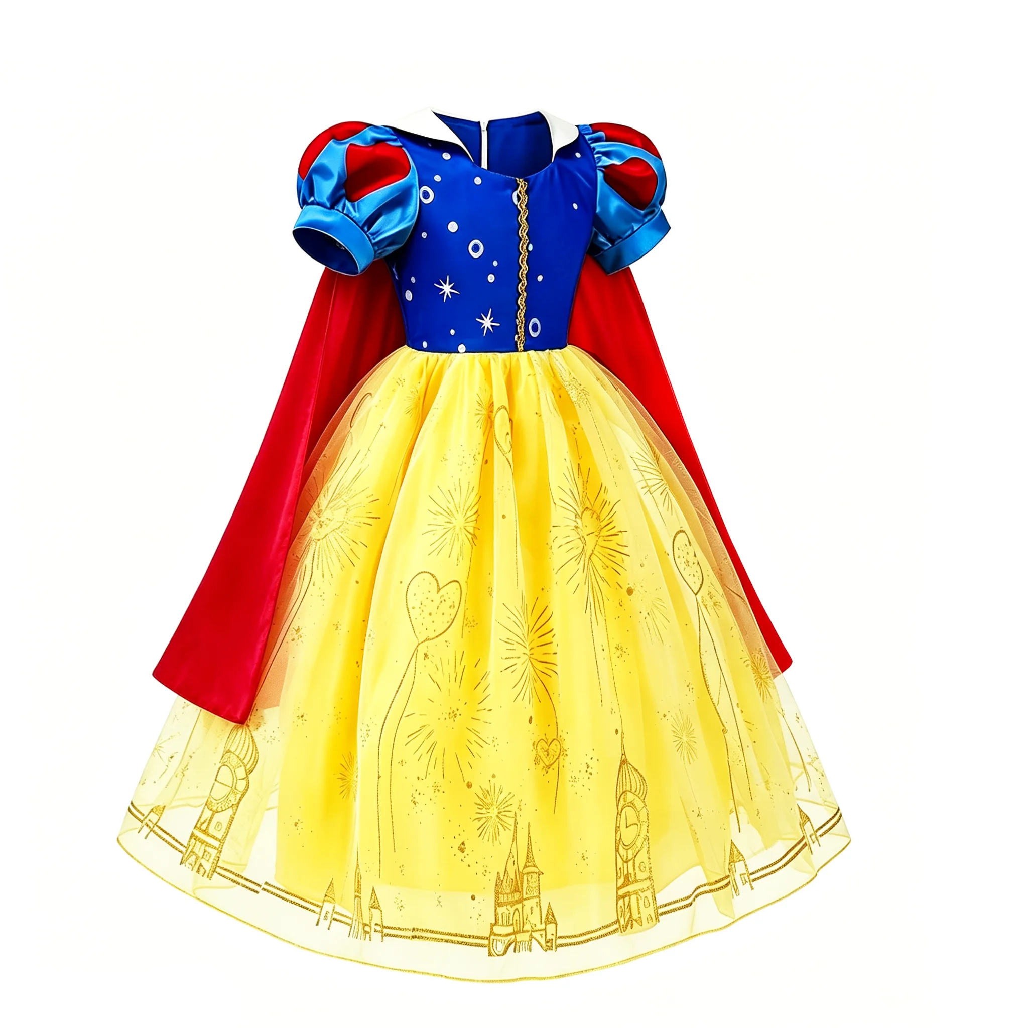 Mädchen Exquisites Prinzessinnen-Ballkleid, Schneewittchen-Kostüm für Kinder, Geburtstagsparty-Tutu-Kleid 2026, Halloween Grünes Elfen-Fee-Outfit – Detail 12