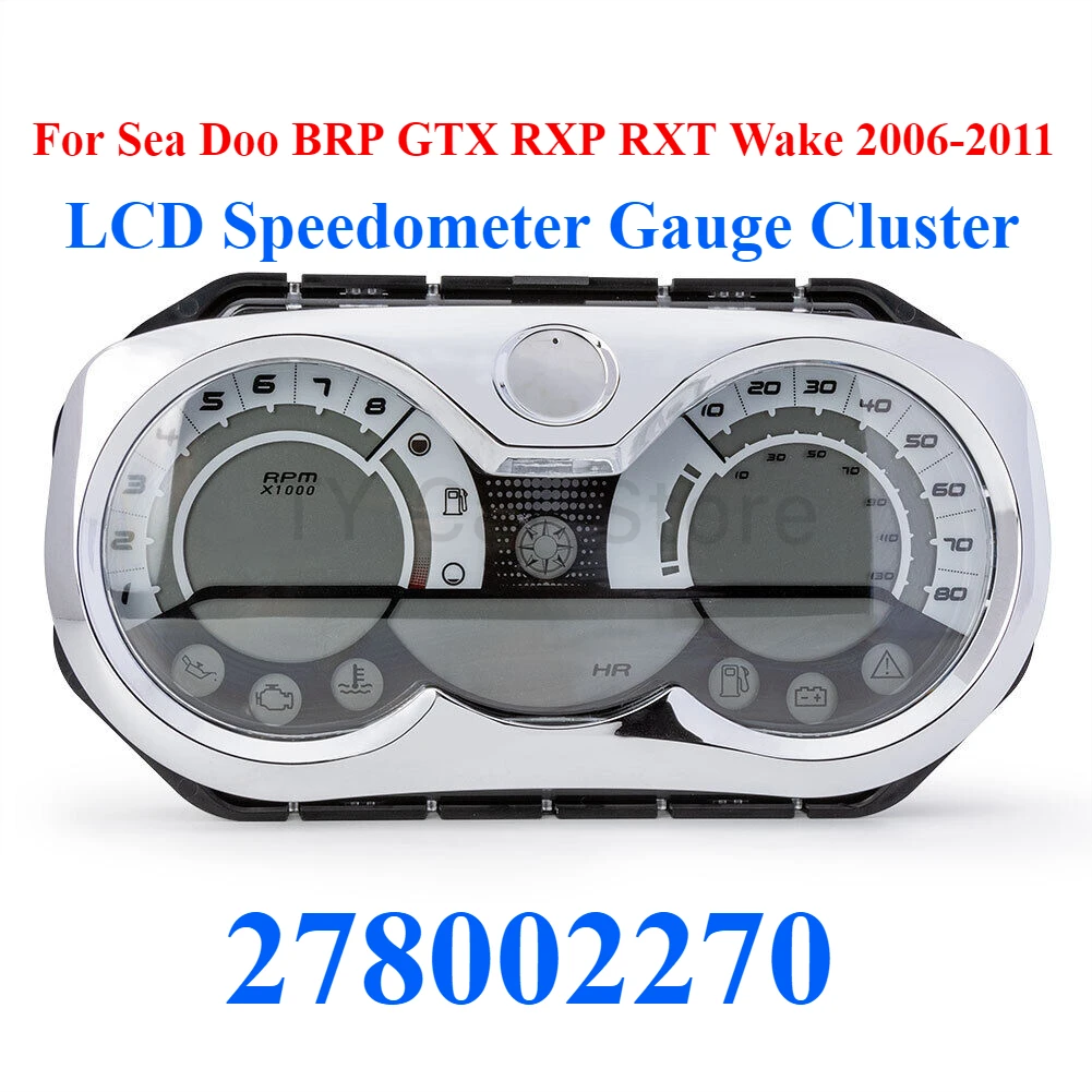 LCD Speedometer Gauge Cluster For Sea Doo BRP GTX RXP RXT Wake 2006 2007 2008 2009 2010 2011 Motorboat Accessories 278002270