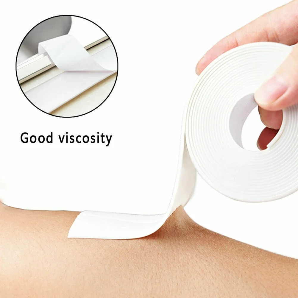 2M PVC Wasserdichtes Klebeband für Spülbecken-Risse, Küchen-, Badezimmer- und Badewannen-Eckdichtungsband, selbstklebende Aufkleber für Spülbecken- und Herd-Risse – Detail 5