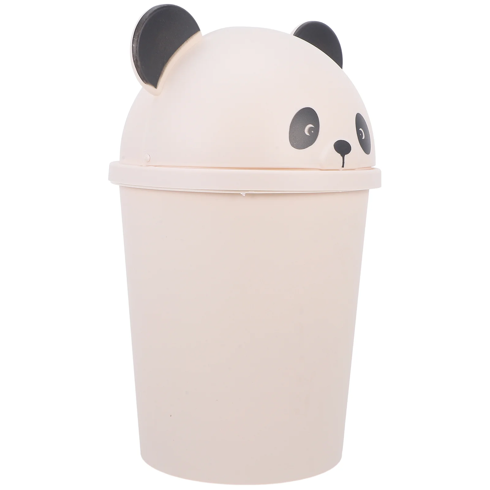 

Panda Trash Can Rubbish Bucket Countertop Garbage Outdoor Bathroom With Lid Office