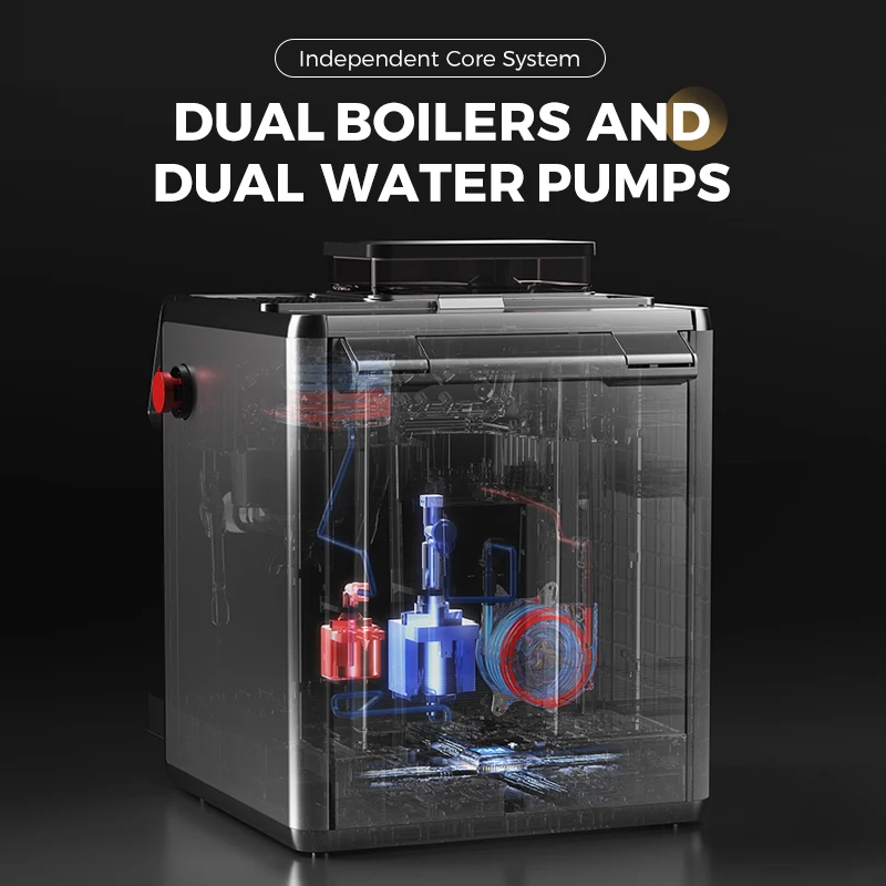 CAFELFFE 2024 뜨거운 판매 스테인레스 스틸 에스프레소 커피 머신 20 바 가정용 전기 용 이탈리아 반자동 양조 시스템