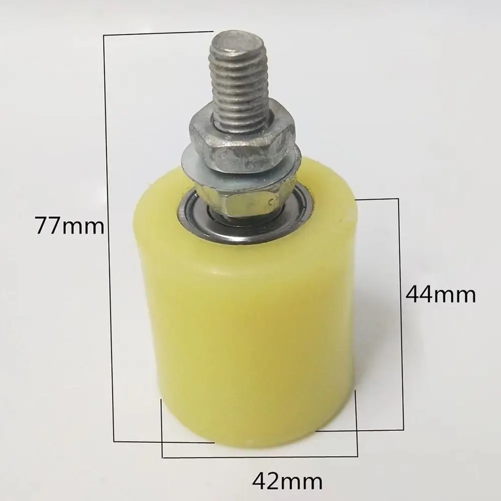 Nylon Slide Gate Guide Roller Thickened Plastic Gate Assembly Support Double Bearing Bearing Guiding Wheels Sliding Gate