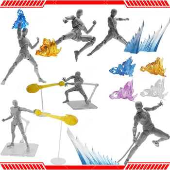 龍捲騎士踢衝擊波元氣彈戰鬥特效貝吉塔DIY配件展示支架收藏擺飾玩具 6 最佳銷售 可動人偶配件 - №3