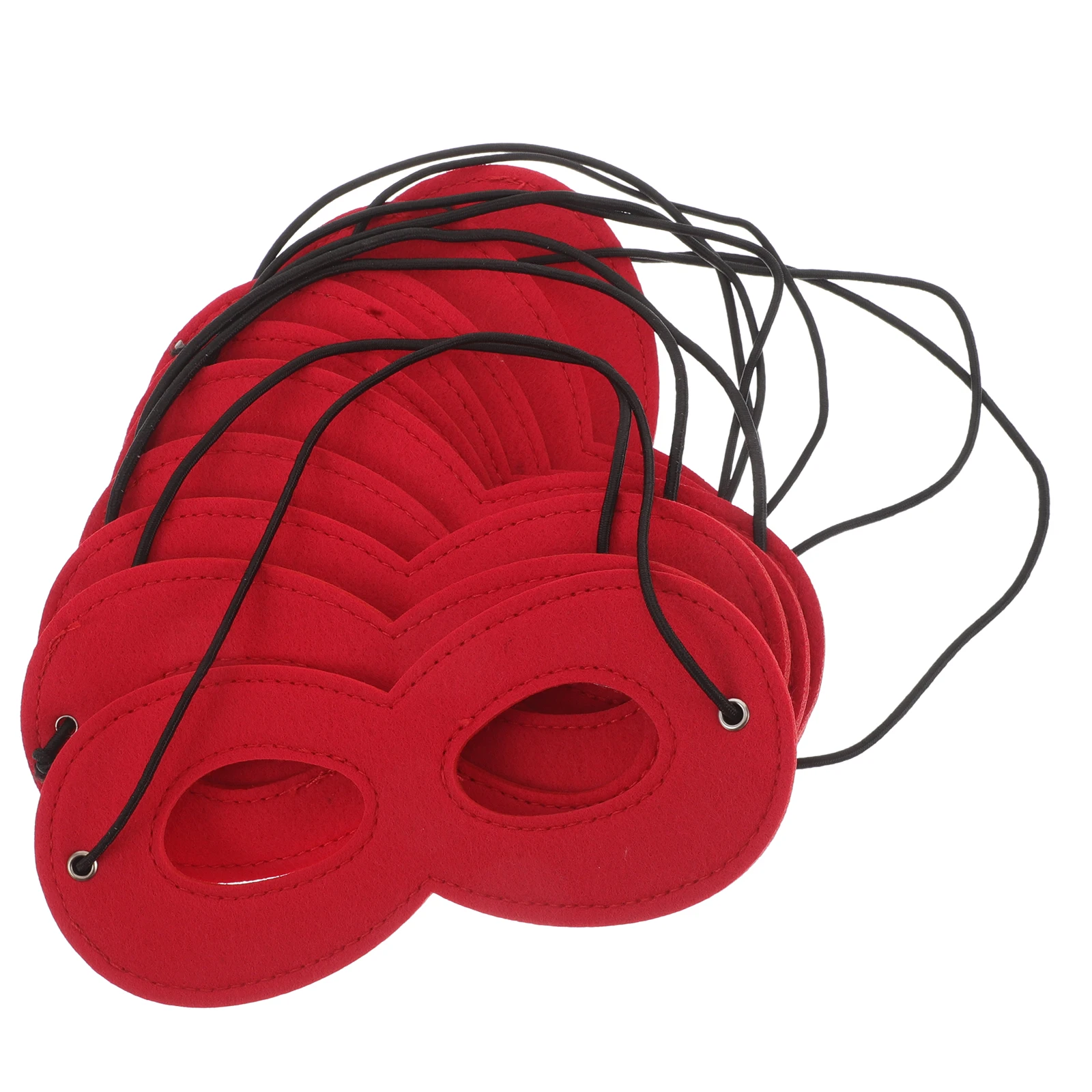 10Pcs Mysterious Eye Mask for Kids Felt Superhero Character Masks Gentle Skin Friendly Material Perfect for Superhero-Themed