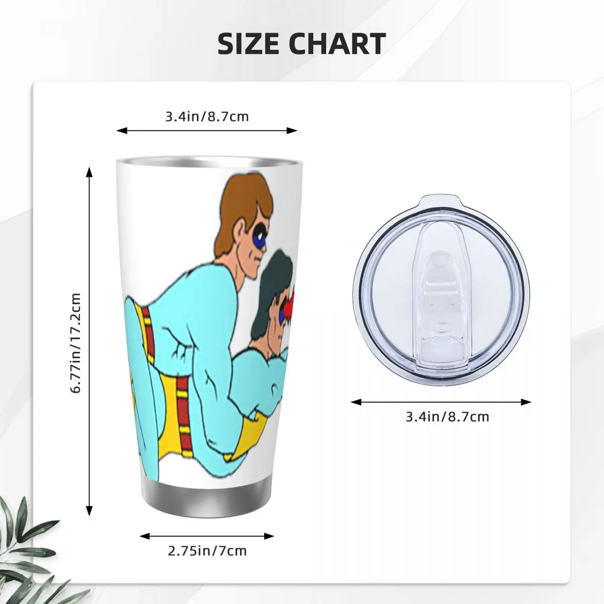 غامض مثلي الجنس الثنائي الفولاذ المقاوم للصدأ بهلوان فراغ معزول أكواب الحرارية كوب بارد القش مع غطاء 20 أوقية #2