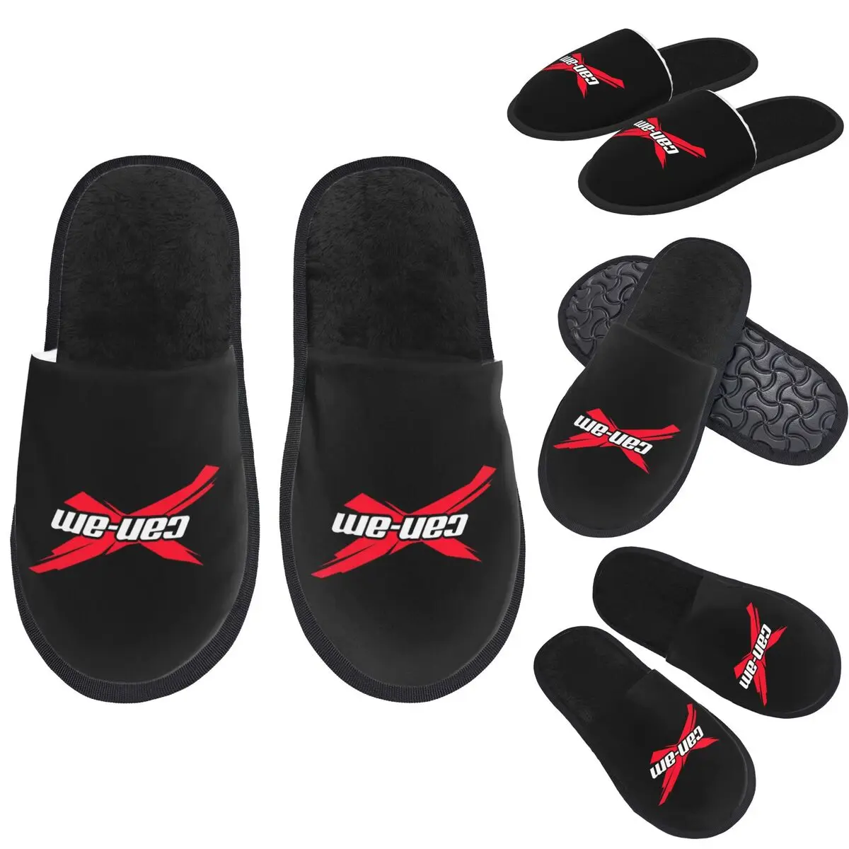 Custom BRP Can Am LOGO  Slippers Memory Foam Warm Soft Women House Slipper Bedroom Comfy Shoes