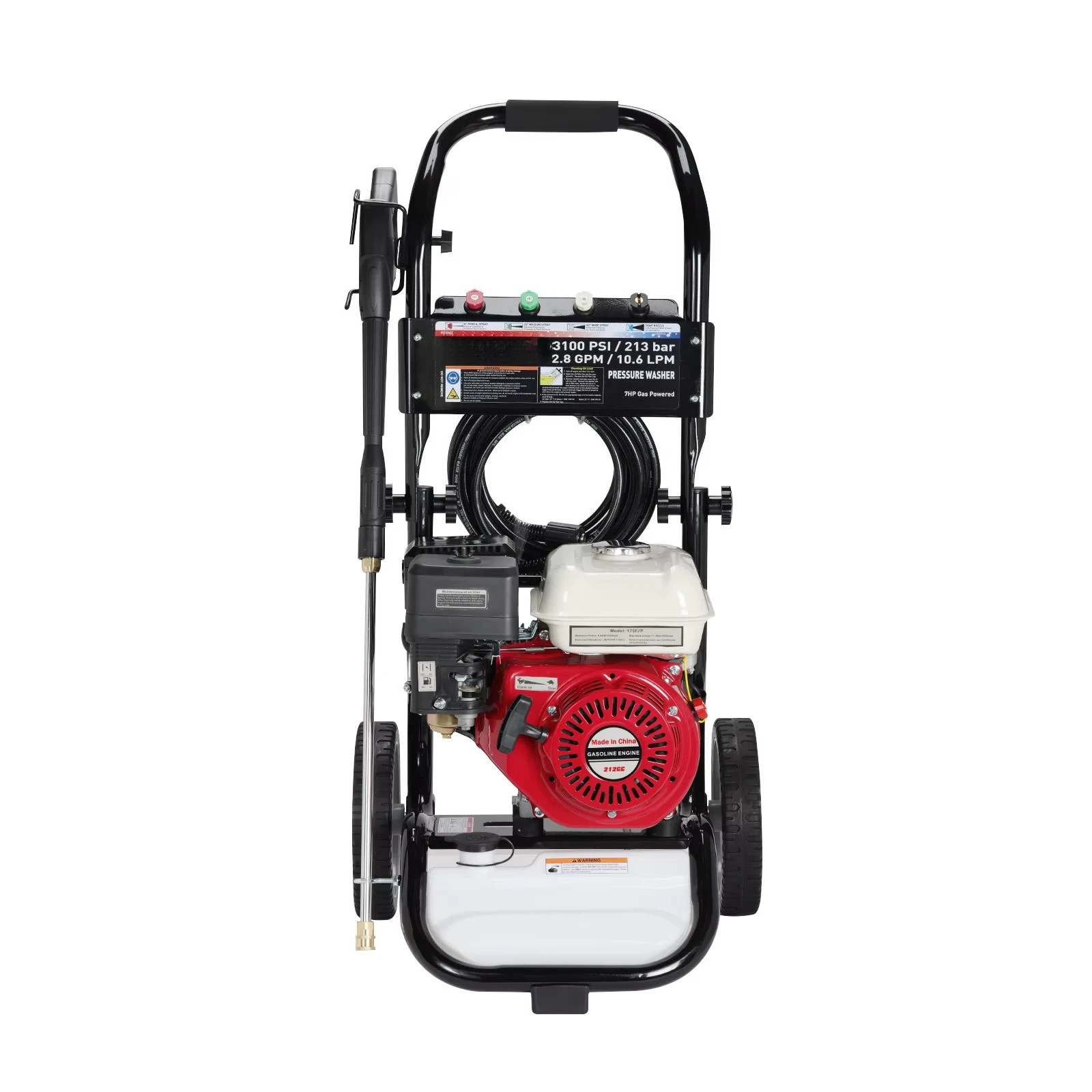 Reliable Cart-Type Fuel Pressure Washer Electric Start 212cc for Farm & Ranch Equipment