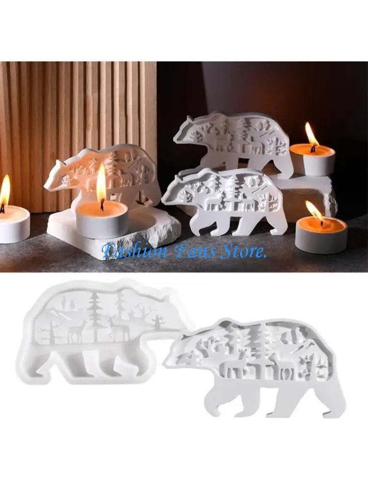 

C71D Практический аксессуар для силиконовой плесени для того, чтобы сделать полярные медвежьи свечи, отличные для стилей и