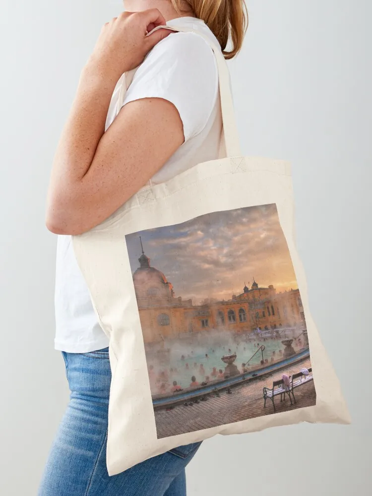 Széchenyi Medicinal Baths Tote Bag Women's shopper Women's tote bag bag for beach Canvas Tote