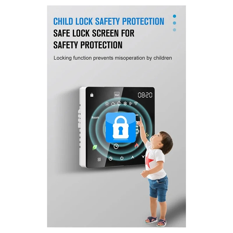 Умный термостат для теплого пола Tuya, Wi-Fi, с пультом ДУ