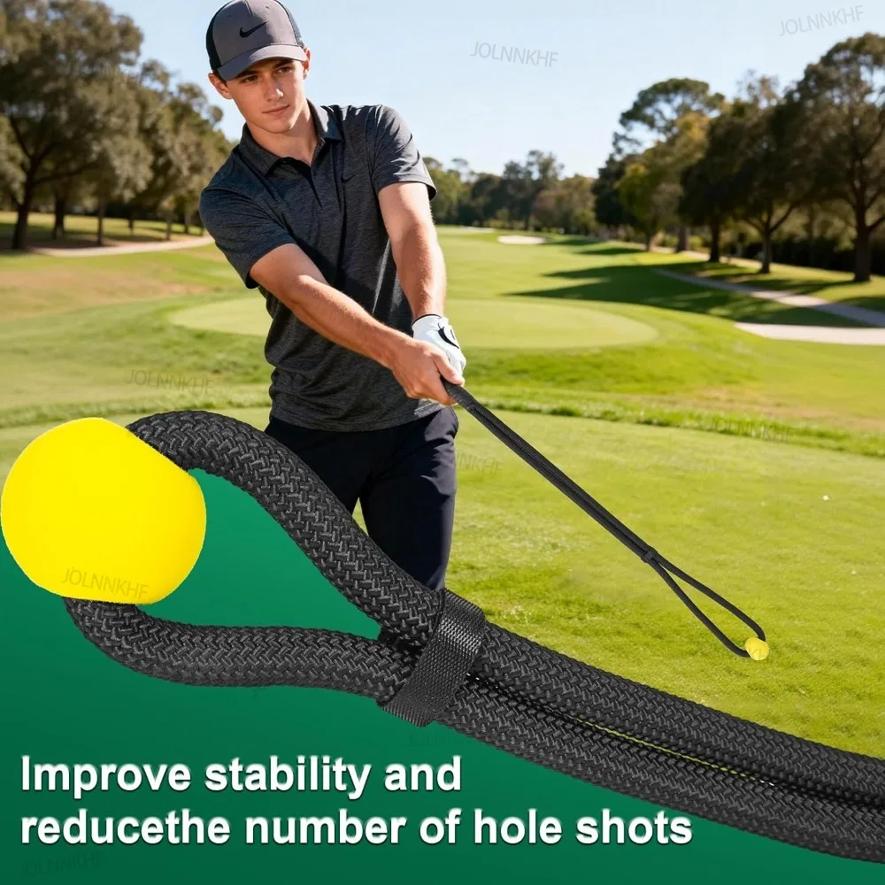 Golf Rope Swing Trainer Beginner Grip Posture Corrective Aid Elevate Speed Tempo Flexibility Swing Training Auxiliary Tool