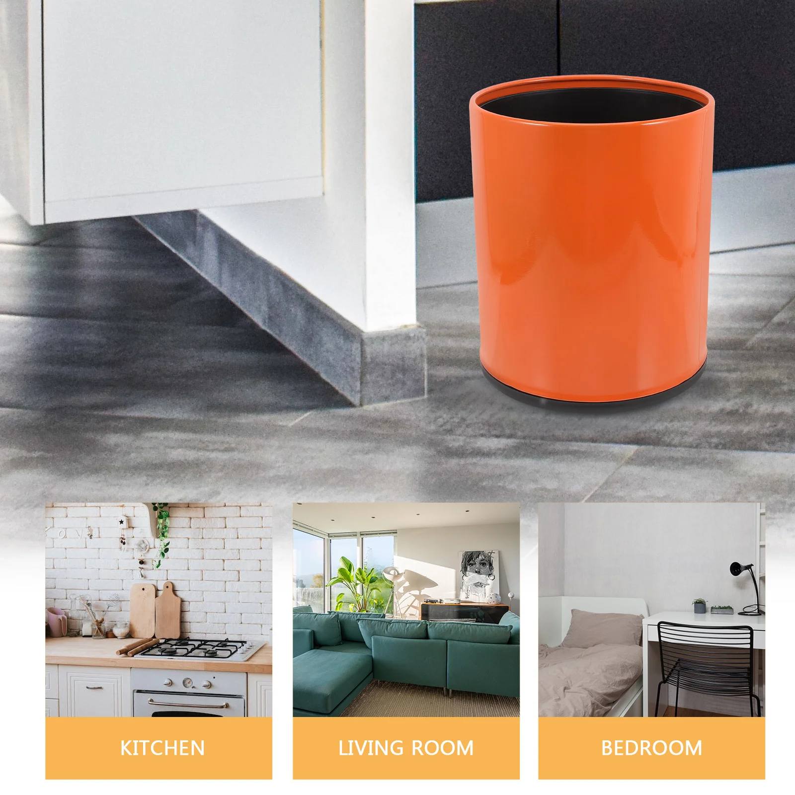 

Пластиковая мусорная корзина для дома, офиса, ванной комнаты, мусорное отдельное кухонное хранилище для мусора, многоразовый контейнер для бумаги