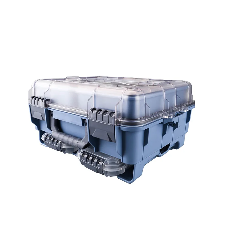 

Большой ящик для рыболовных снастей, ручной чехол для инструментов, многофункциональный двухслойный ящик для рыболовных принадлежностей