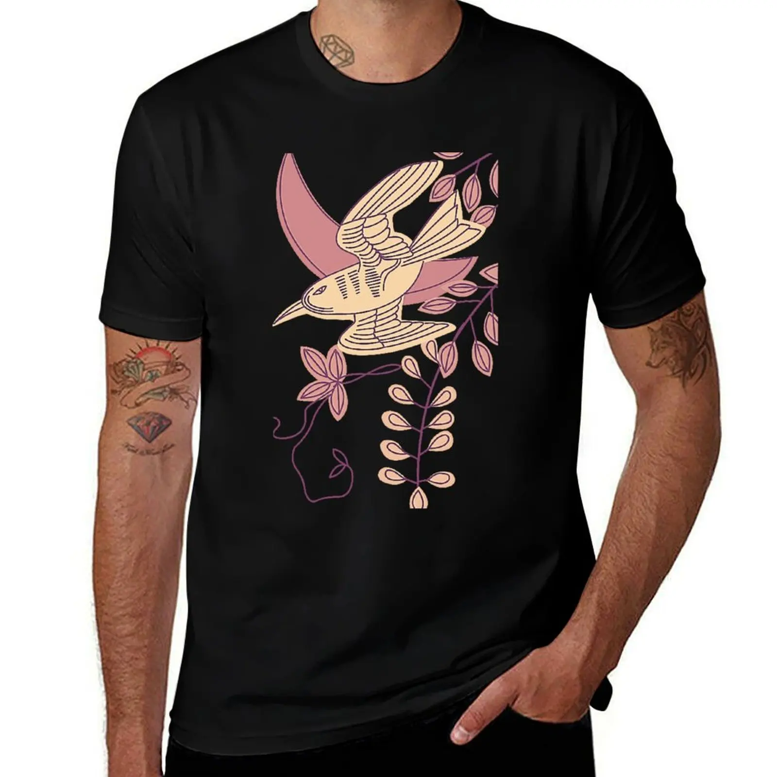 Cuckoo and wisteria - April T-Shirt Casual Fashion Print Tee Top T-Shirt