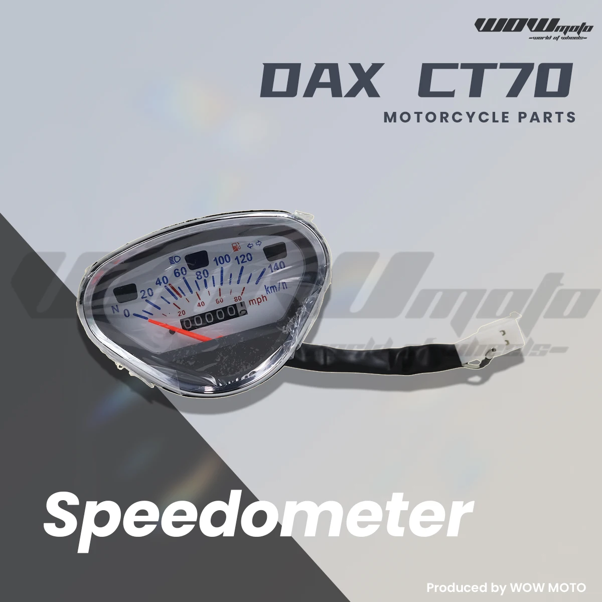 Velocímetro para Mini Moto DAX CT70 ST70 |   Velocímetro Blanco de 140 km/h |   Piezas Personalizadas para Medidores de Motocicletas
