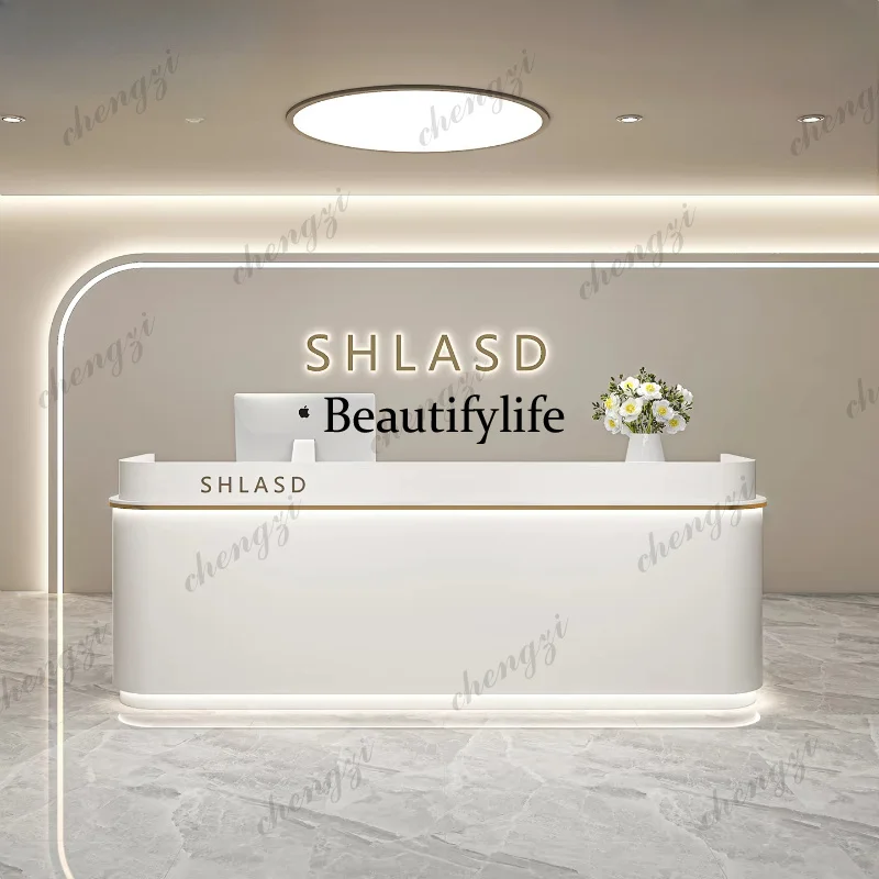 A68 Aesthetic Hotels Reception Desks Boutique Custom Executive Clearance Reception Desk Events Luxury Empfangstresen Theke Furni
