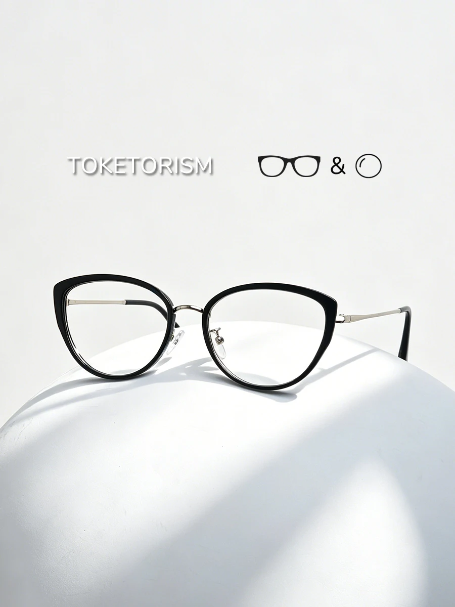 

Toketorism Fashion Women's Eyeglasses Frame Anti Blue Computer Glasses Optical Frames