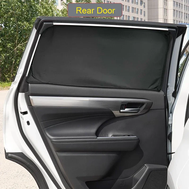 

For Toyota Highlander 2015-Present Car Black Windows Privacy Sunshade Anti-UV Heat Insulation Protect Cover Auto Accessories