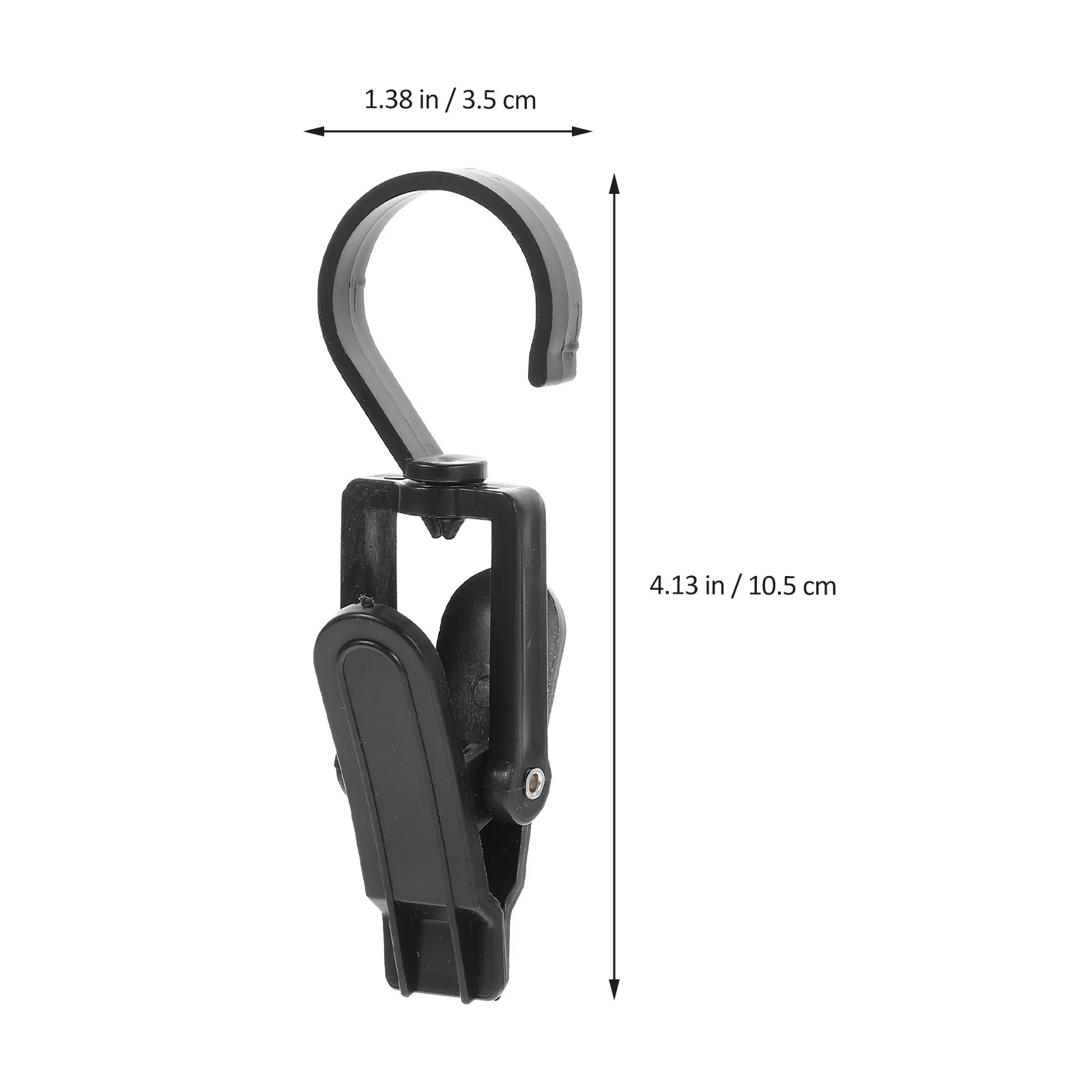 50Pcs Sturdy Plastic Swivel Clips for Hats Clothes Towel Socks Pants Fine Texture Classic Color Practical