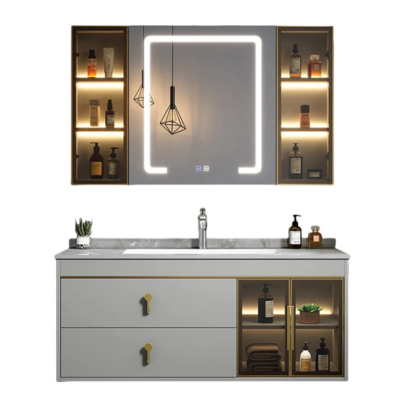 

Household, bathroom cabinet, ceramic, integrated basin, combination, simplicity, toilet, rock slab, seamless