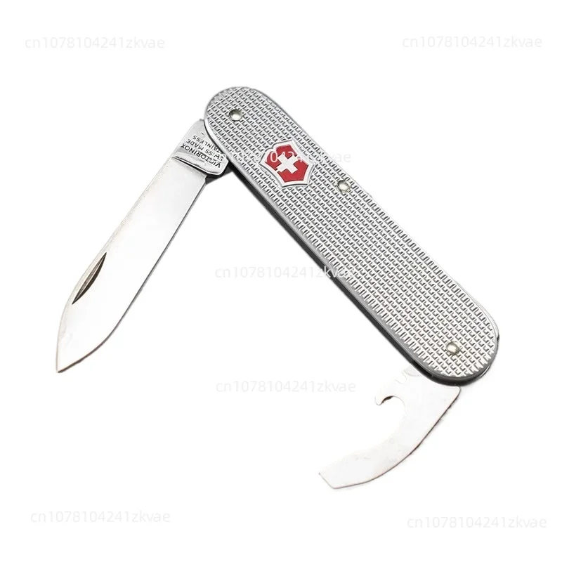 

2024 New Swiss Army Knife 0.2300.26 Aluminum Face Feather Weight Boxer 84mm Sergeant Knife Portable Genuine