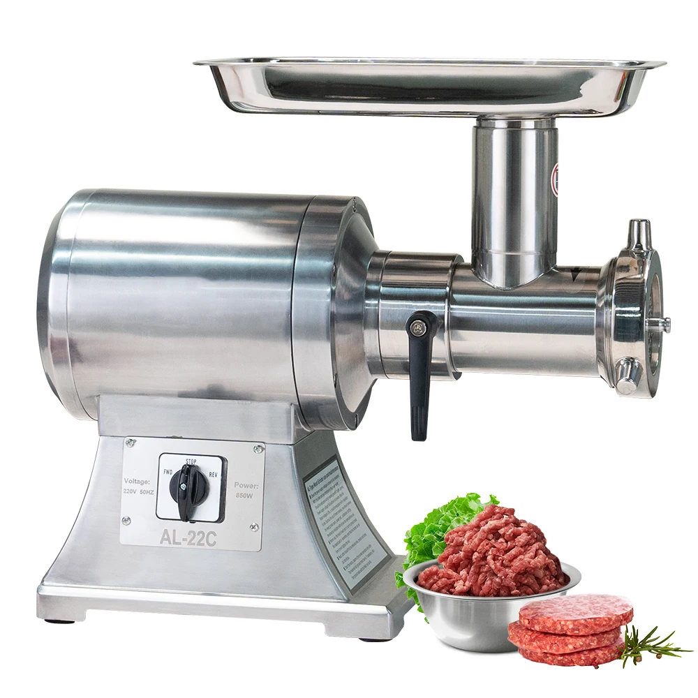 Commercial Electric Meat Grinder/Mincer Full SUS 304 Stainless Steel 750W 220V 250kg/h Capacity Multi-Plug New Home Use