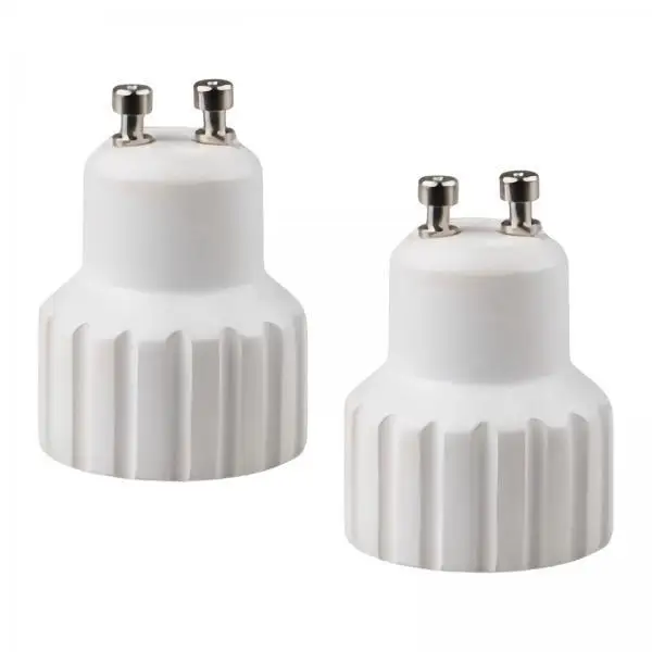 GU10 to GU10 Lamp Holder Socket Converter ABS Heat Resistant Adapter for Energy Saving Bulbs