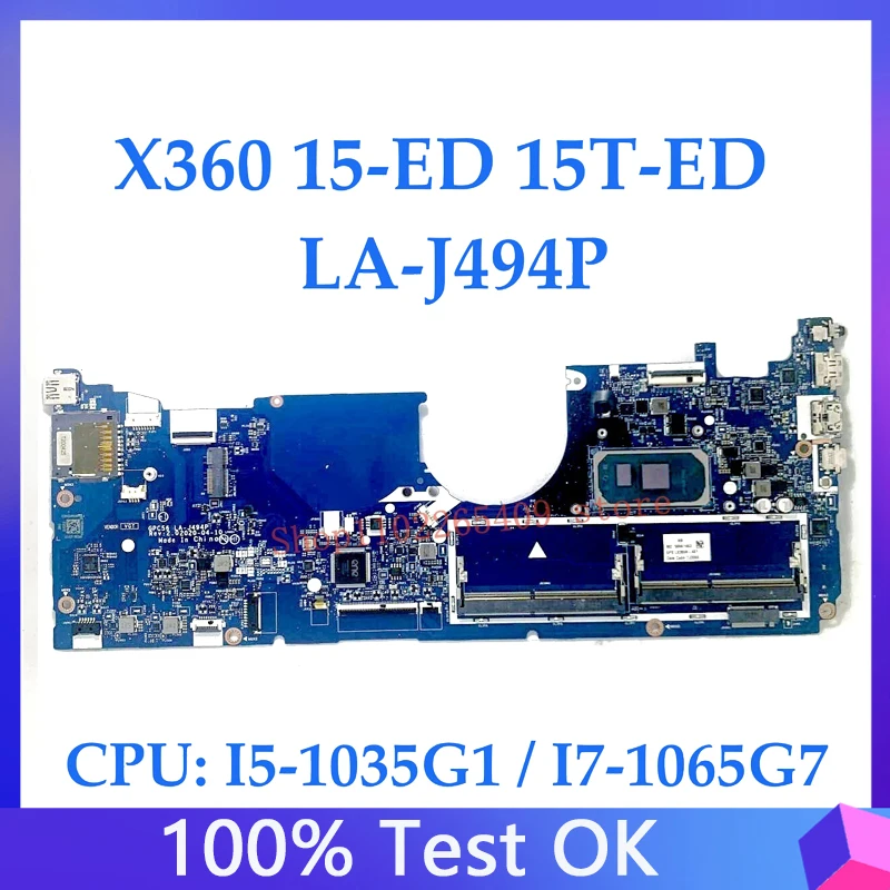 L93868-601 L93870-601 L93872-601 Carte Mère Pour HP X360 15-ED Ordinateur Portable LA-J494P Avec I5-1035G1 / I7-1065G7 CPU 100% Test