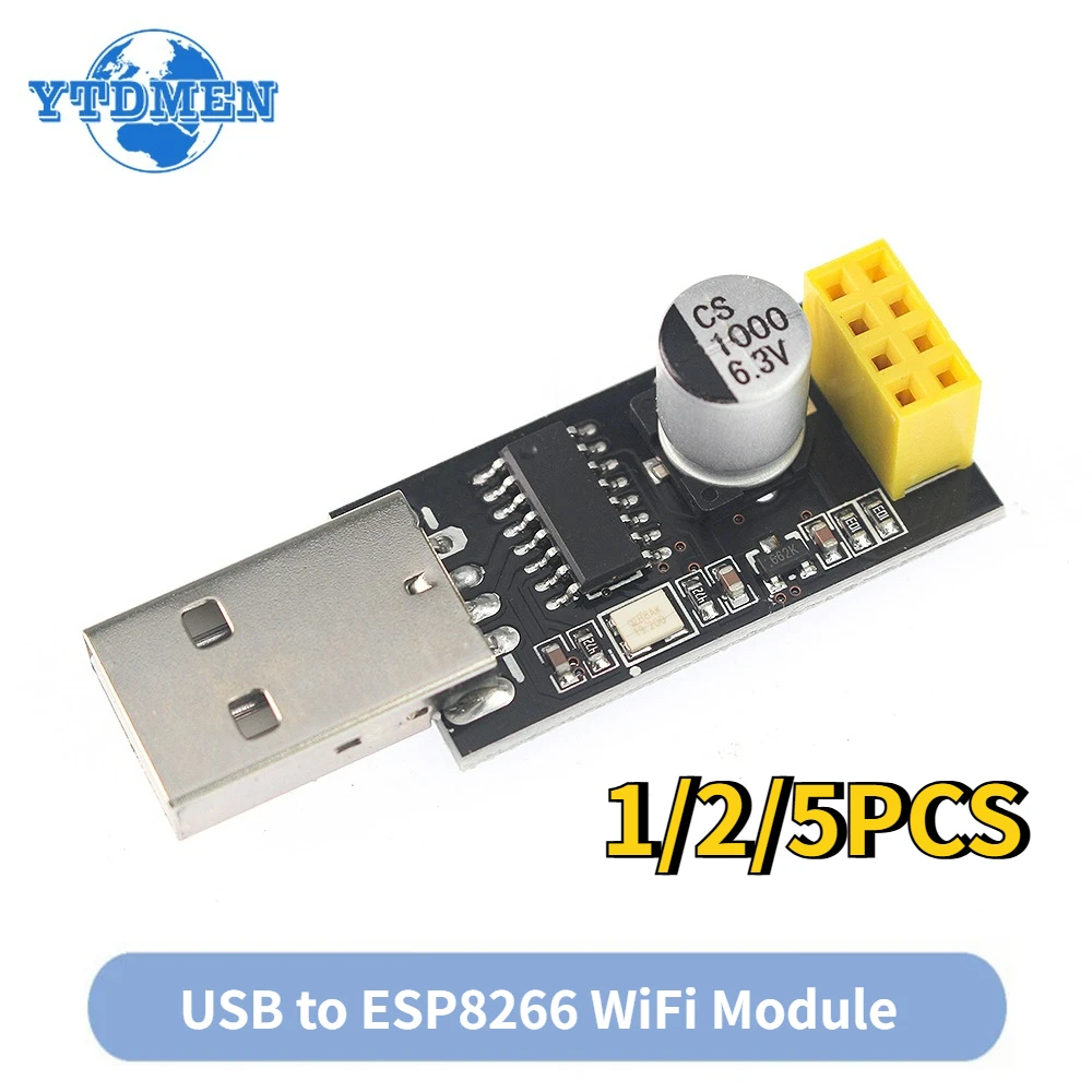 1/2/5 قطعة ESP01 مبرمج محول USB إلى ESP8266 المسلسل اللاسلكي واي فاي تطوير لوحة تركيبية