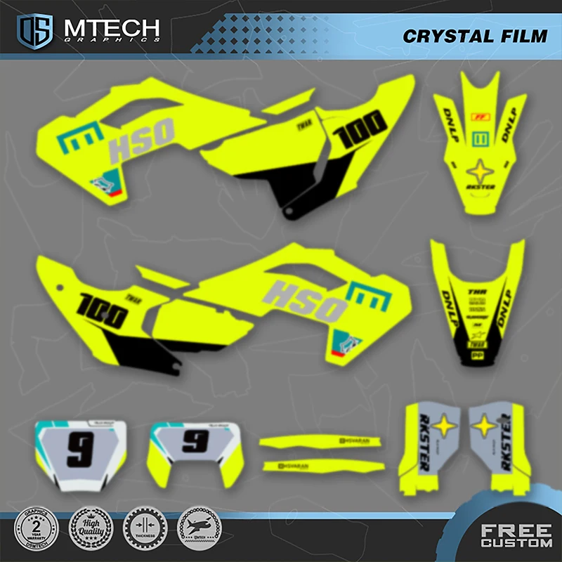 

DSMTECH For Husqvarna 2023 2024 TC FC 2024 2025 TE FE 125-450cc Motorcycle Graphics Decal Stickers Kits 009