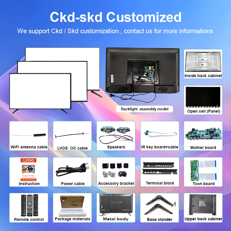 China Certified Quality Factory 2K 4K Android Televisions 32 40 43 50 55 60 65 70 75 85 Inch LCD HD Flat Screen LED Smart Tv