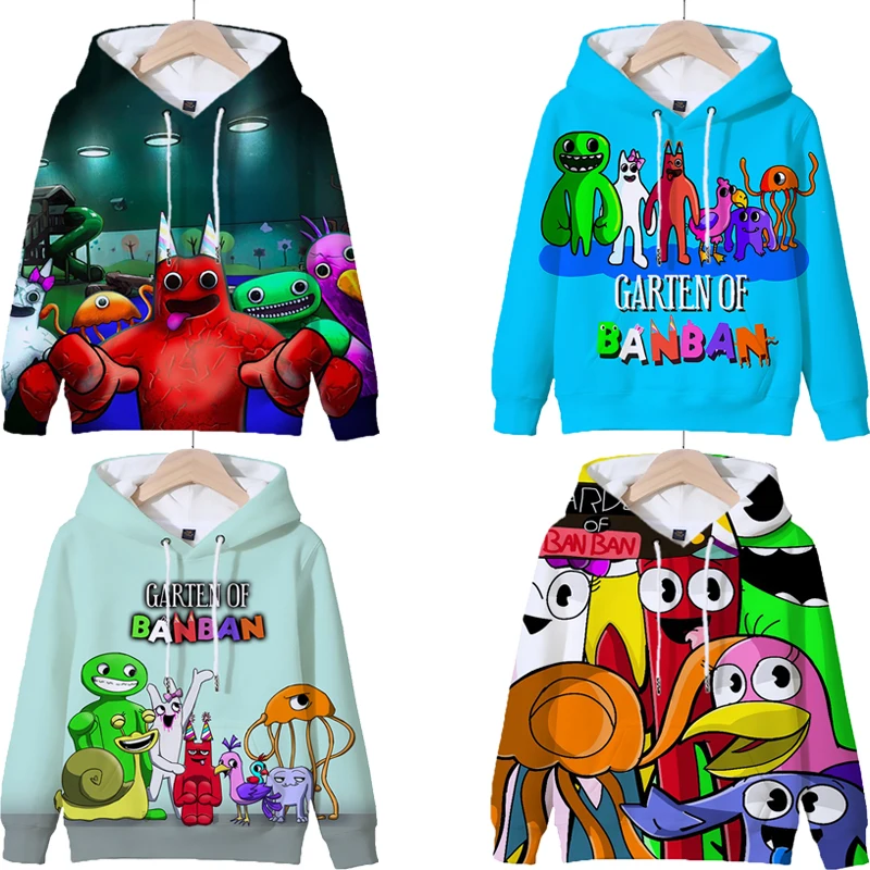 

Garten Of BanBan 3D Print Hoodies Toddler Cartoon Tops Children Long Sleeve Sweatshirt Boys Girls Casual Pullover Kids Clothes